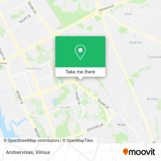Andservisas map