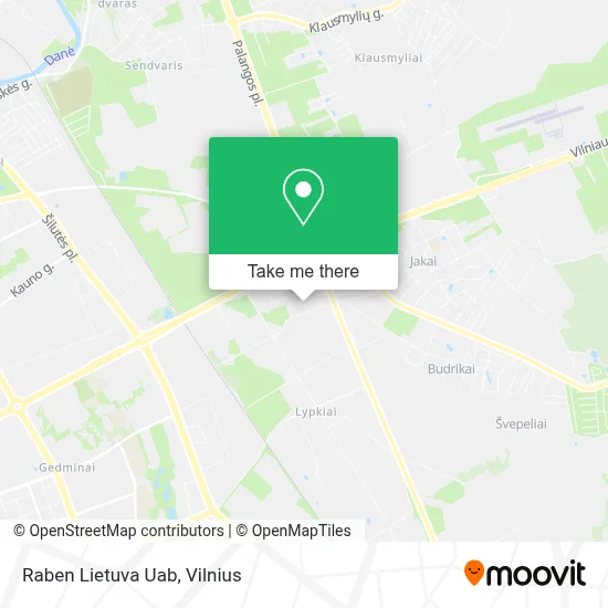 Raben Lietuva Uab map