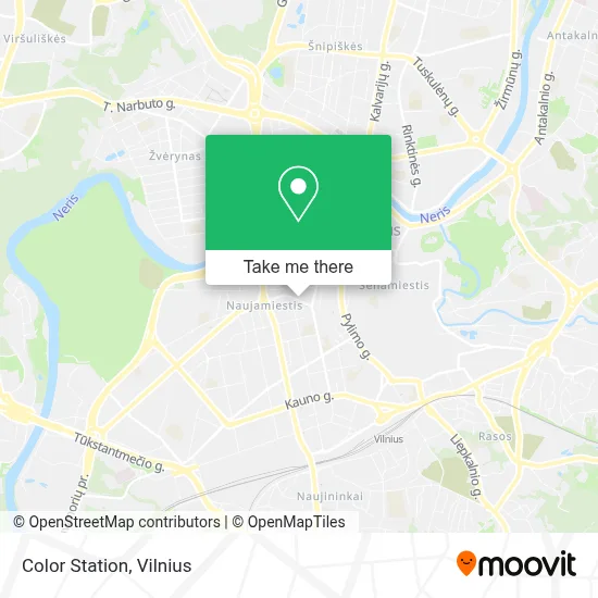 Color Station map