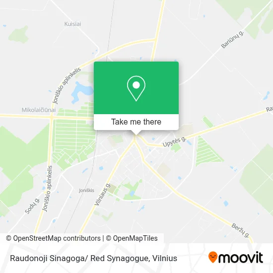 Raudonoji Sinagoga/ Red Synagogue map