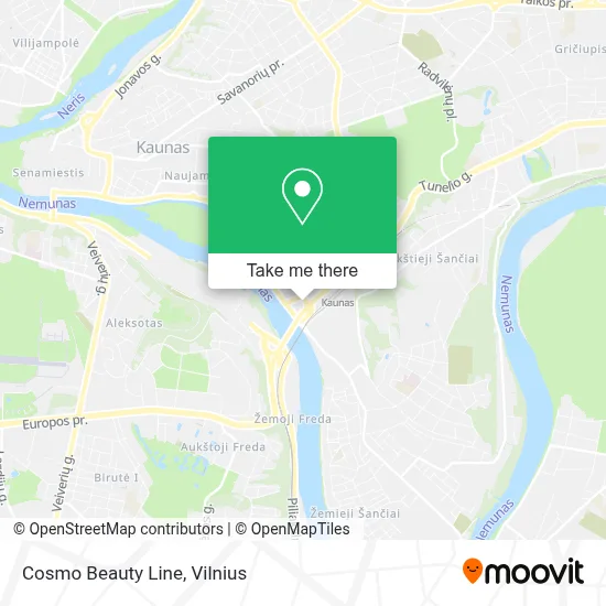Cosmo Beauty Line map