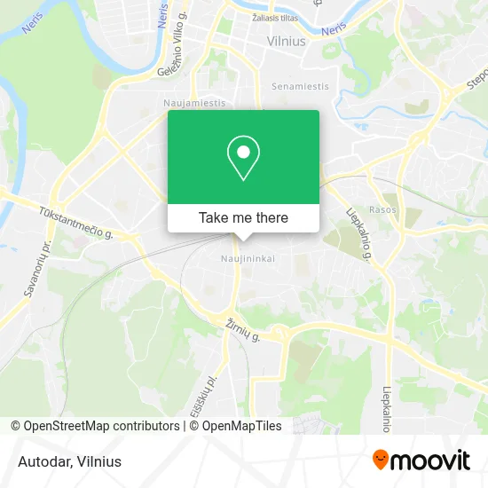 Autodar map
