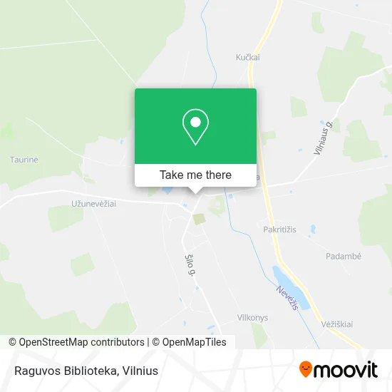 Raguvos Biblioteka map