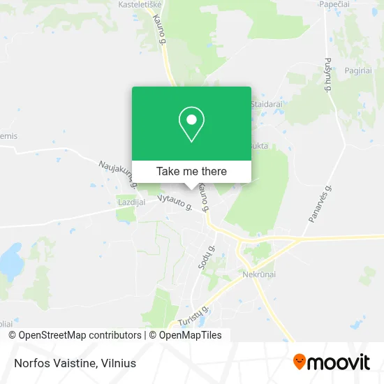 Norfos Vaistine map