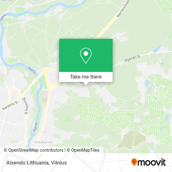 Alsendo Lithuania map