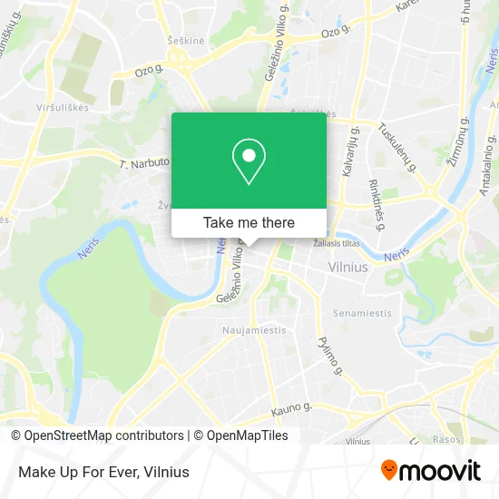 Make Up For Ever map
