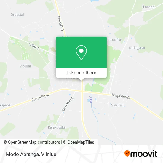 Modo Apranga map