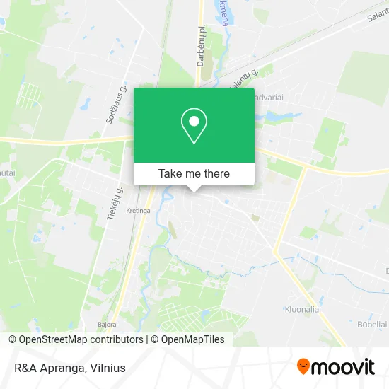 R&A Apranga map