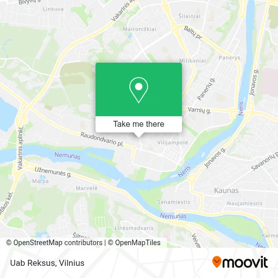 Uab Reksus map