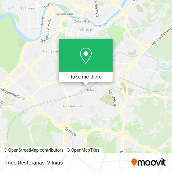 Rico Restoranas map