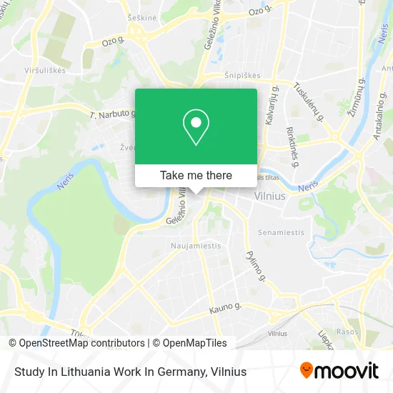 Study In Lithuania Work In Germany map
