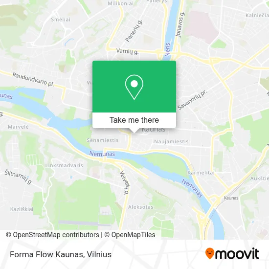Forma Flow Kaunas map