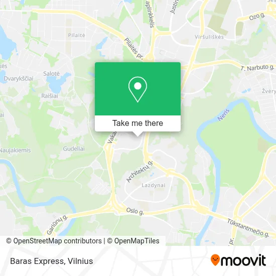 Baras Express map