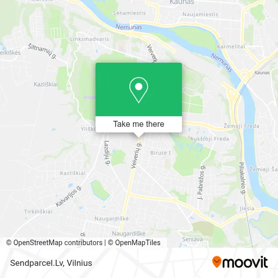 Sendparcel.Lv map