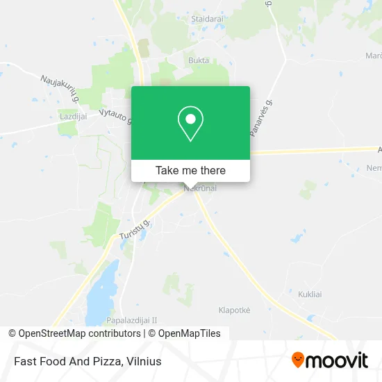 Fast Food And Pizza map