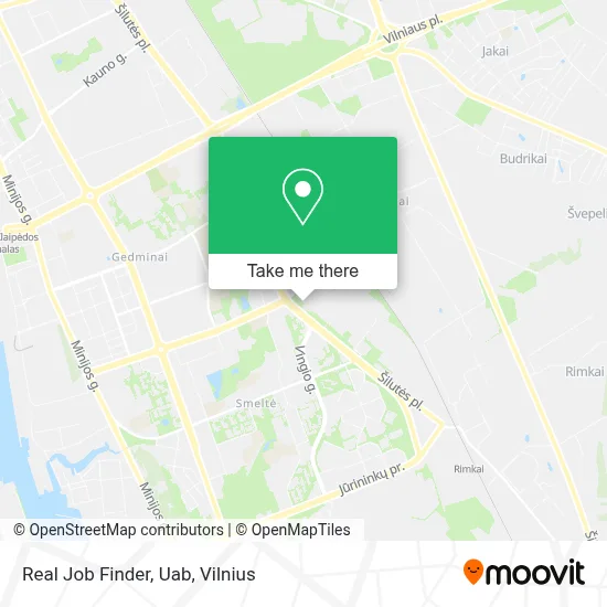 Real Job Finder, Uab map