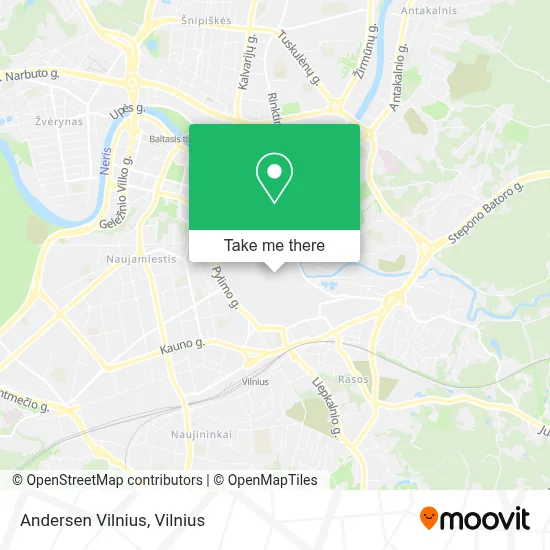 Andersen Vilnius map