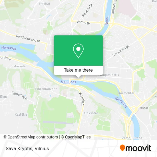 Sava Kryptis map