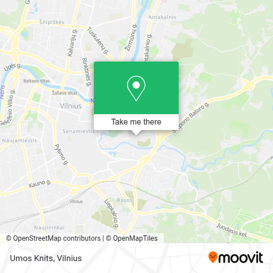 Umos Knits map