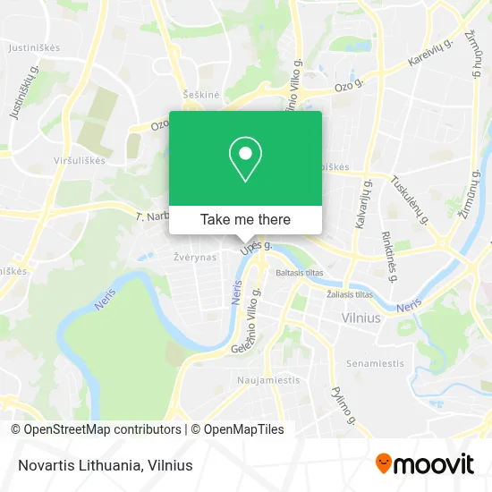 Novartis Lithuania map