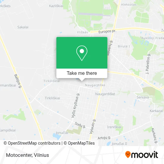 Motocenter map