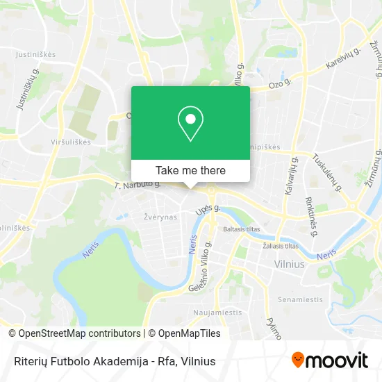 Riterių Futbolo Akademija - Rfa map