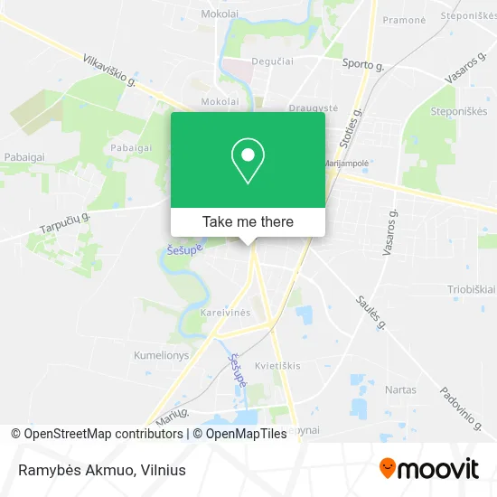 Ramybės Akmuo map