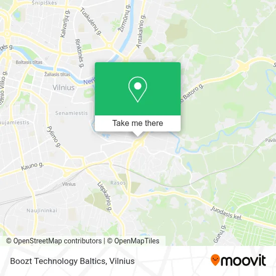 Boozt Technology Baltics map