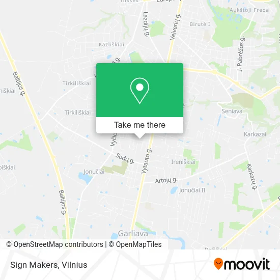 Sign Makers map