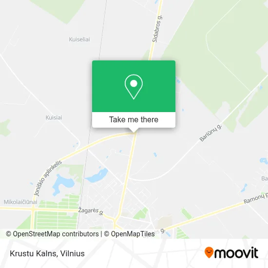 Krustu Kalns map