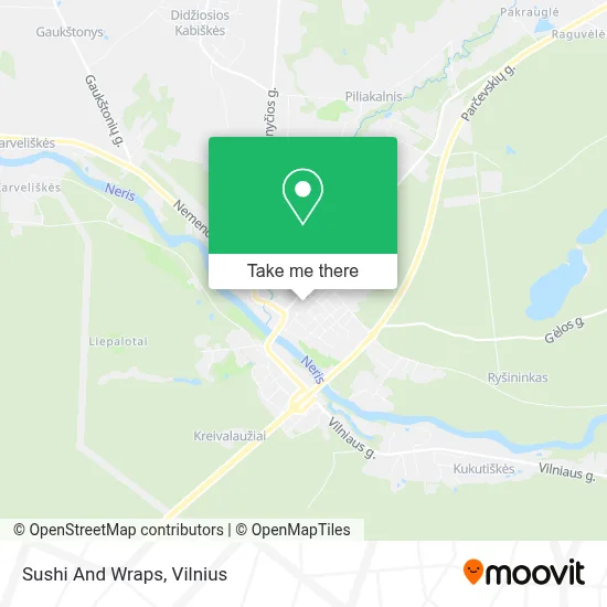 Sushi And Wraps map