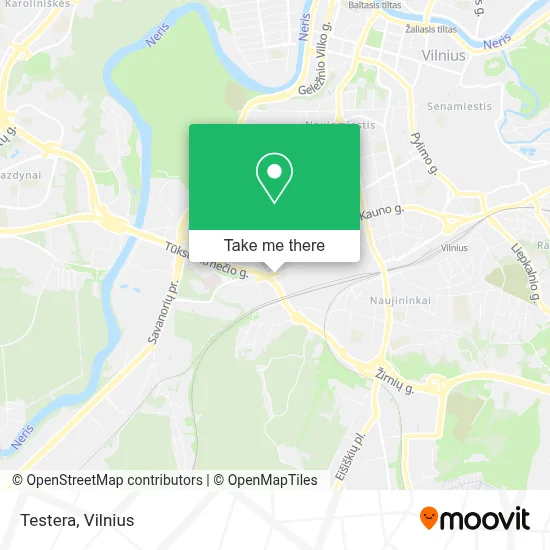 Testera map