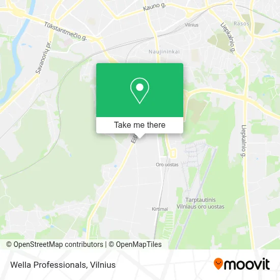 Wella Professionals map
