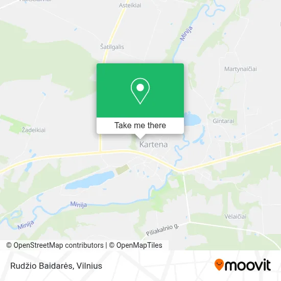 Rudžio Baidarės map