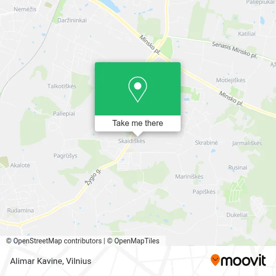 Alimar Kavine map