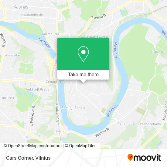 Cars Corner map