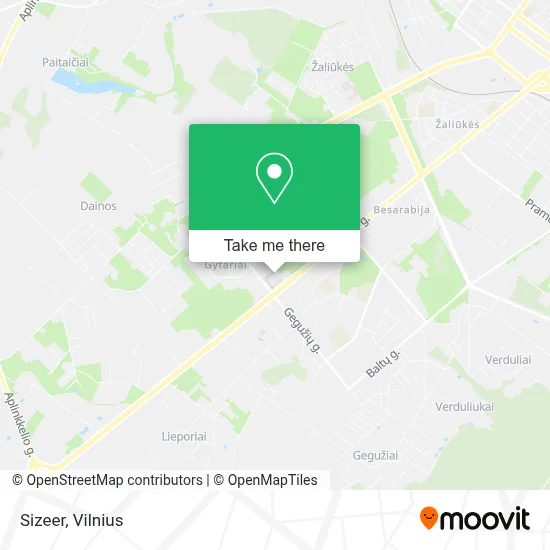 Sizeer map