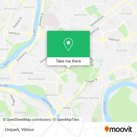 Unipark map