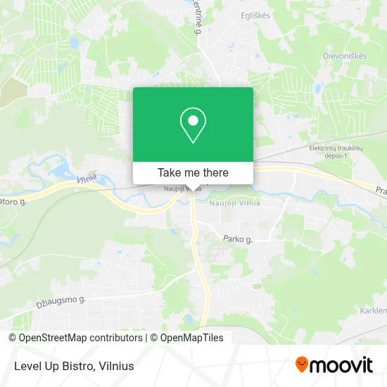 Level Up Bistro map