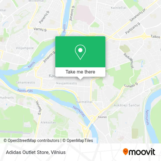 Adidas Outlet Store map