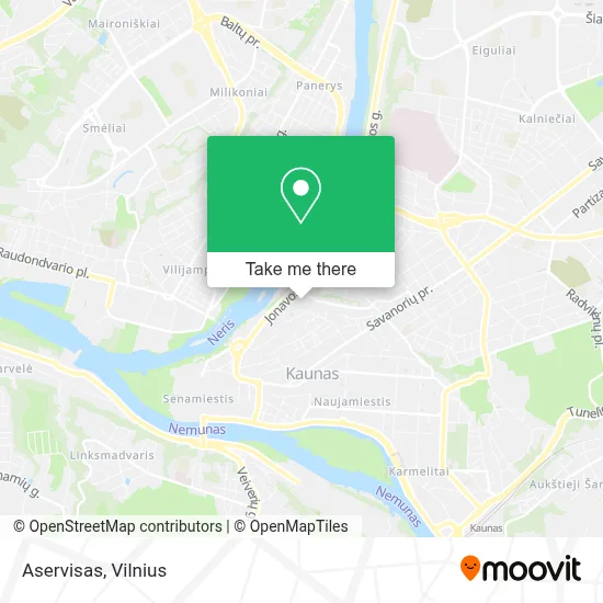 Aservisas map