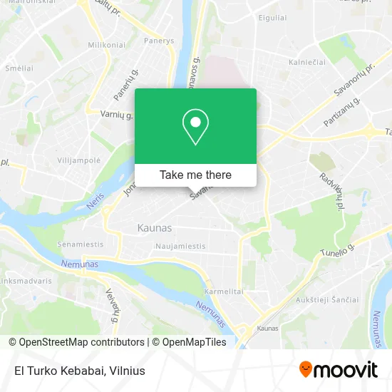 El Turko Kebabai map