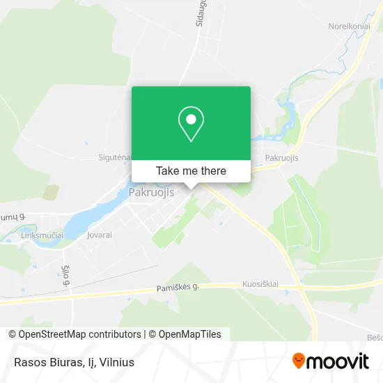 Rasos Biuras, Iį map