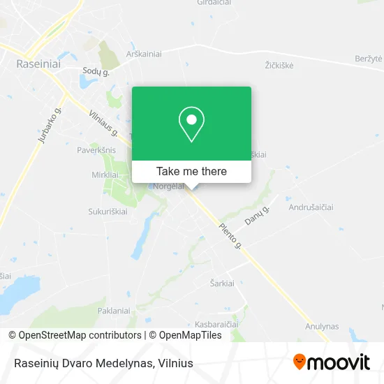 Raseinių Dvaro Medelynas map