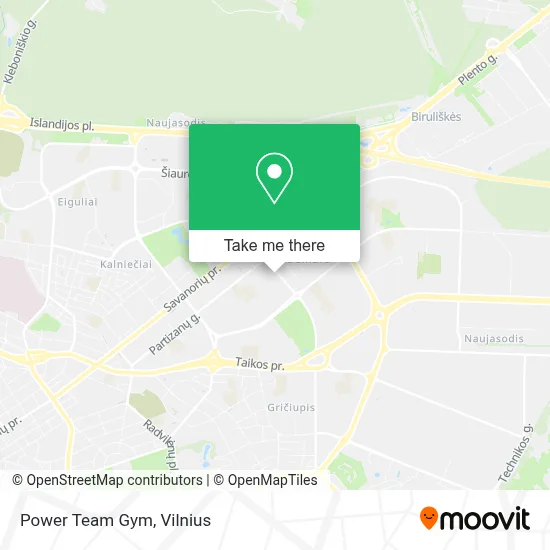 Power Team Gym map