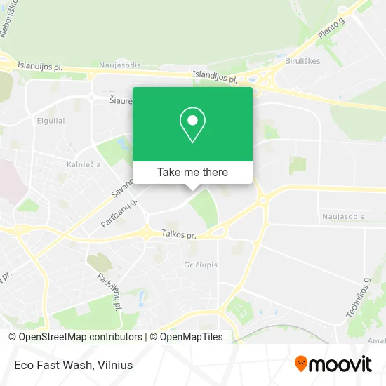 Eco Fast Wash map