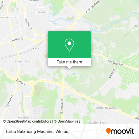 Turbo Balancing Machine map