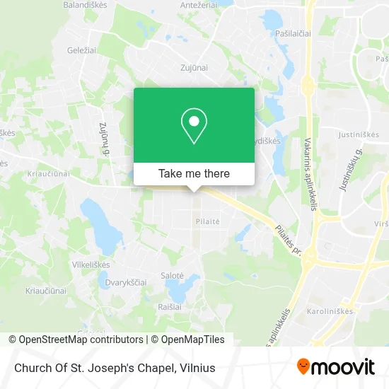 Church Of St. Joseph's Chapel map