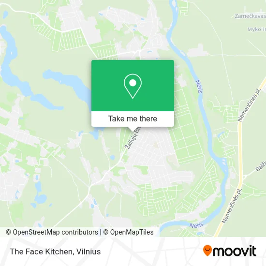 The Face Kitchen map