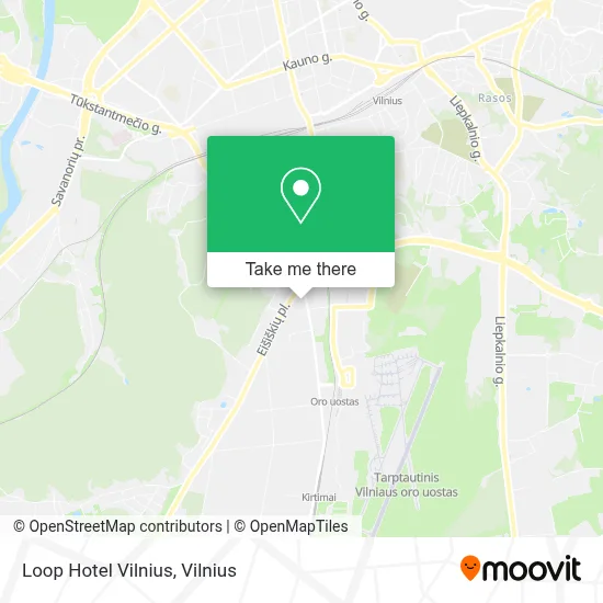 Loop Hotel Vilnius map